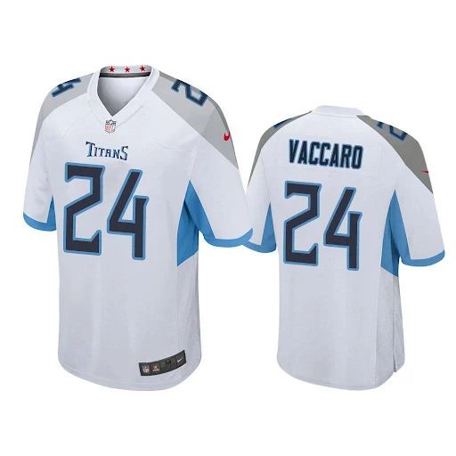 Men Tennessee Titans #24 Kenny Vaccaro Nike White Game NFL Jersey